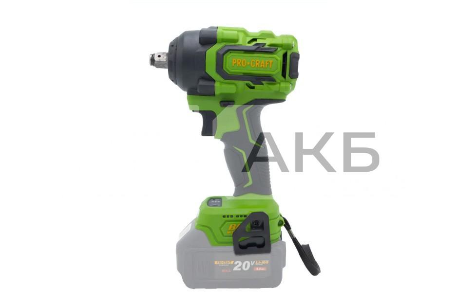 КЛЮЧ (ГАЙКОВЕРТ) АКУМУЛЯТОРНИЙ БЕЗЩІТКОВИЙ УДАРНИЙ PROCRAFT PWA18 1/2" 2300ОБ/ХВ  2000УД,/ХВ. (БЕЗ АКБ І ЗАРЯД. ПРИСТРОЮ)