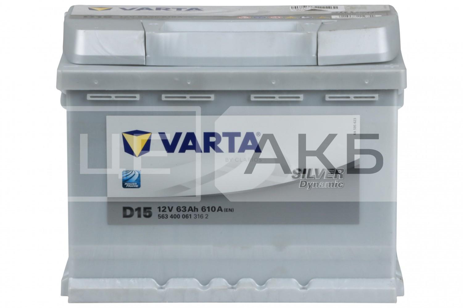 АКУМУЛЯТОР 12V 63AH 610A R+ DYNAMIC SLI 242*175*190MM 563400061