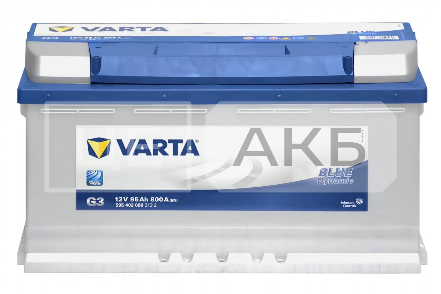 АКУМУЛЯТОР 12V 95AH 800A R+ DYNAMIC SLI 353*175*190MM 595402080