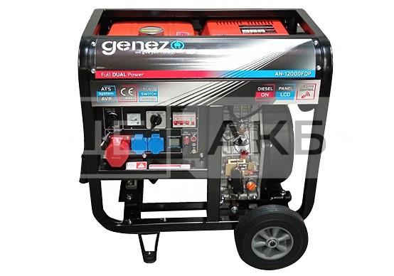 ГЕНЕРАТОР ДИЗЕЛЬНИЙ GENEZO AN12000FDP 2022 РІК 11.87KVA 9.5KW 230/400V ТРИФАЗНИЙ/ОДНОФАЗНИЙ ЕЛЕКТРОСТАРТЕР AN12000FDP