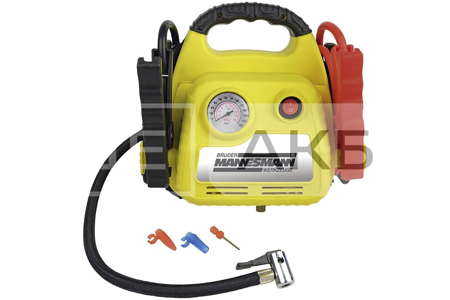 ПРИСТРІЙ ЗАРЯДНИЙ (ПЕРЕНОСНИЙ СТАРТЕР) MANNESMANN ДЛЯ АВТОМОБІЛЯ, МОТОЦИКЛУ, ЧОВНА, КВАДРОЦИКЛУ ТА ІНШОГО M01776 M01776
