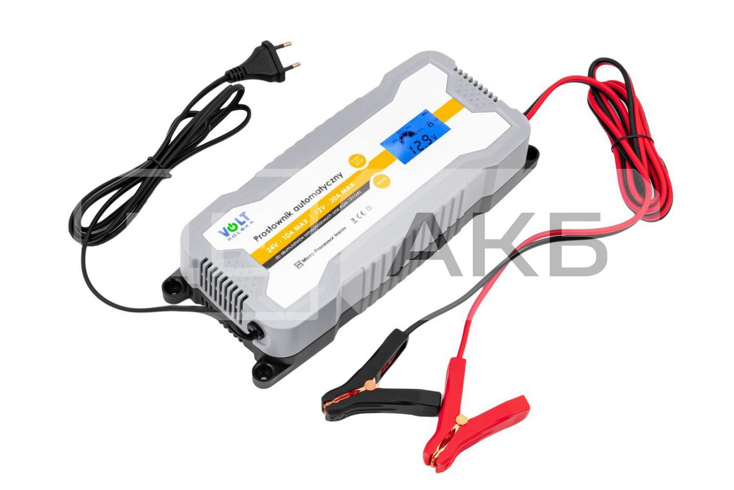 ПРИСТРІЙ ЗАРЯДНИЙ АКУМУЛЯТОРА VOLT 12/24V 20A 20-200AH 6PRO122420