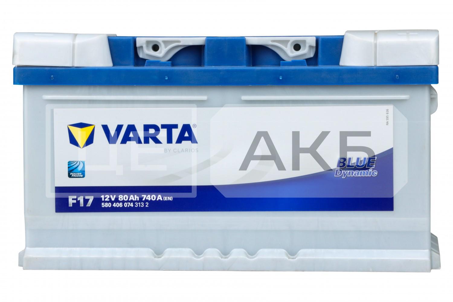 АКУМУЛЯТОР 12V 80AH 740A R+ DYNAMIC SLI 315*175*175MM 580406074