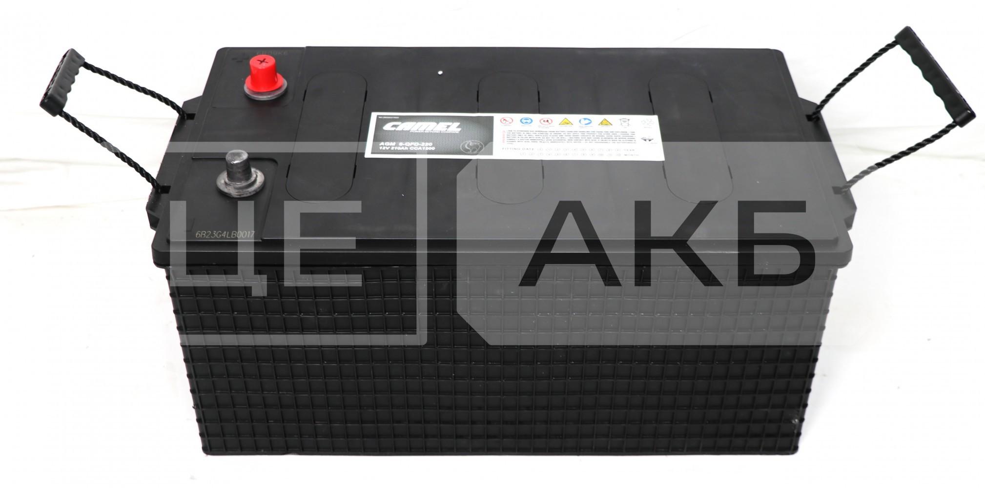 АКУМУЛЯТОР AGM 12V 210AH 1200A L+ 518*274*242MM